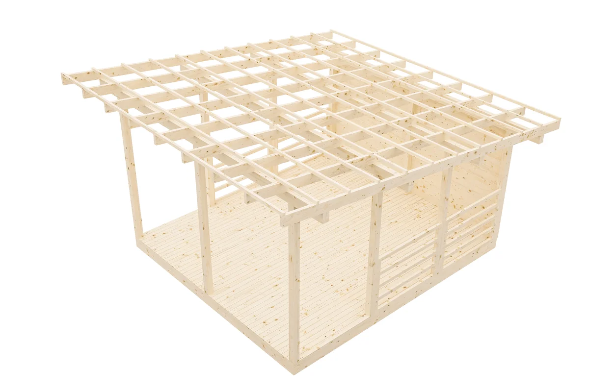 Беседка 18 односкатная - миниатюра 4