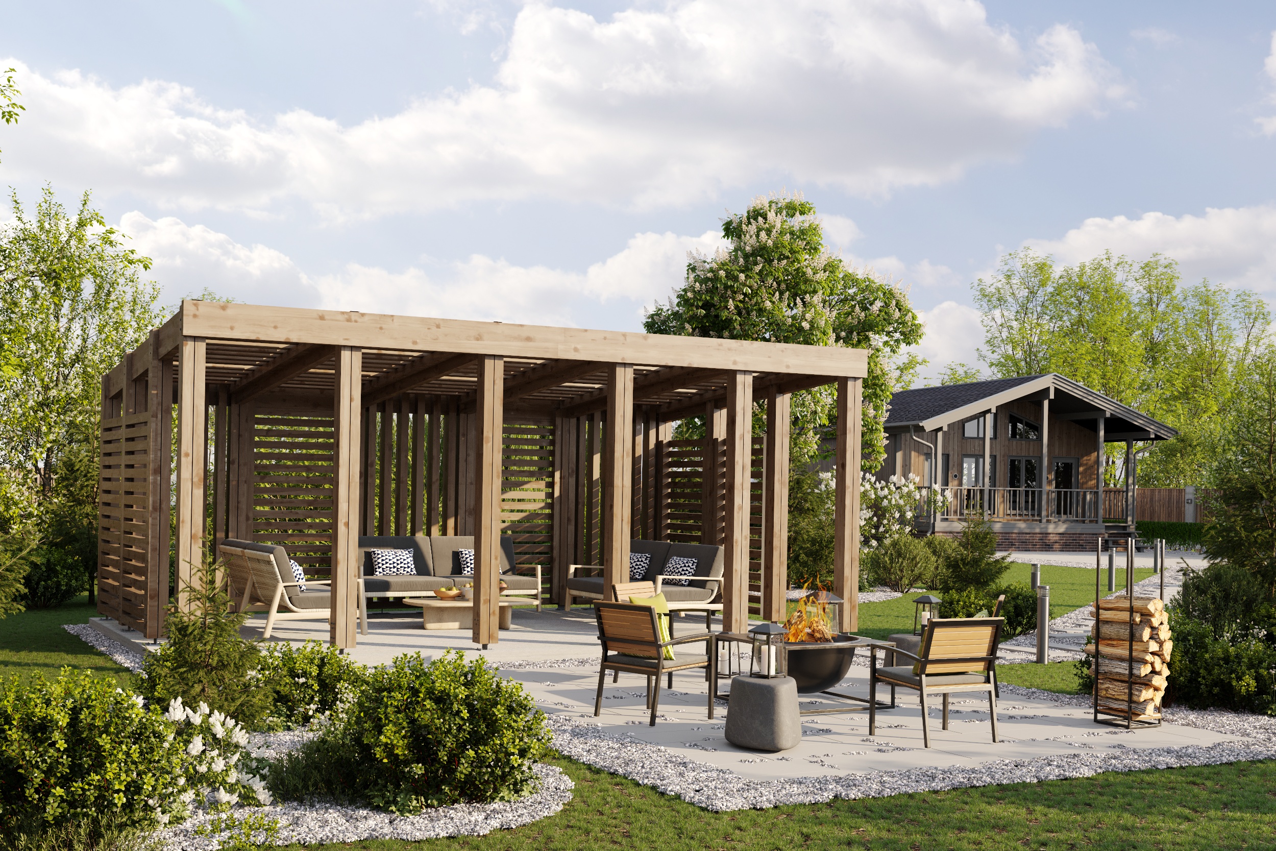 Беседка-пергола 30