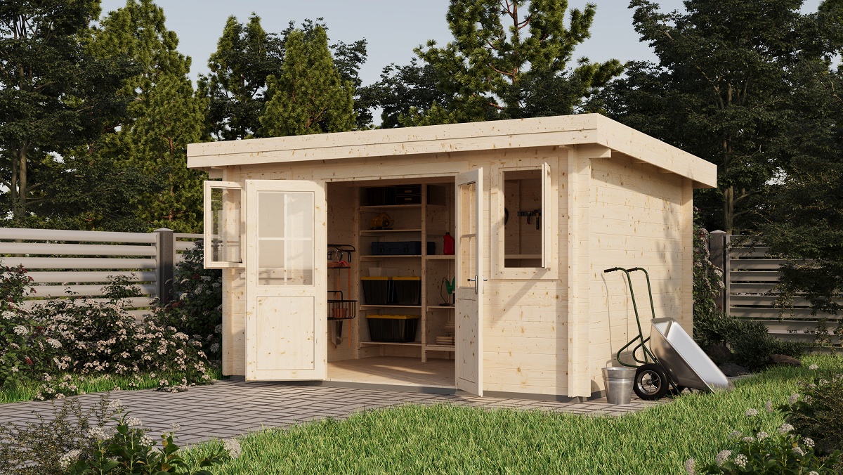 Хозблок 10 односкатный