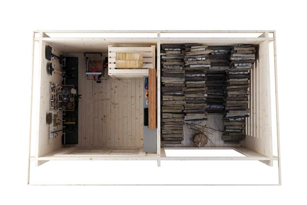 Хозблок 7 с дровницей - миниатюра 2