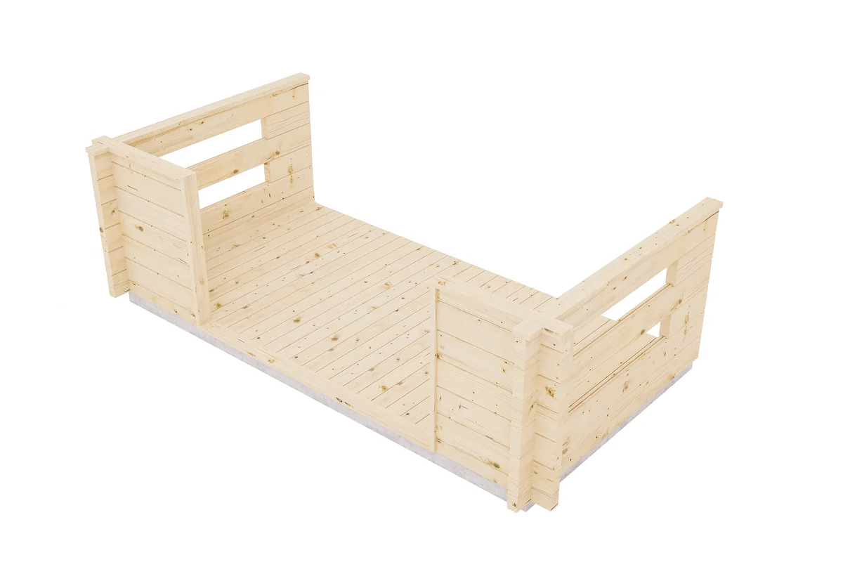 Терраса прямая 1,5×6 м