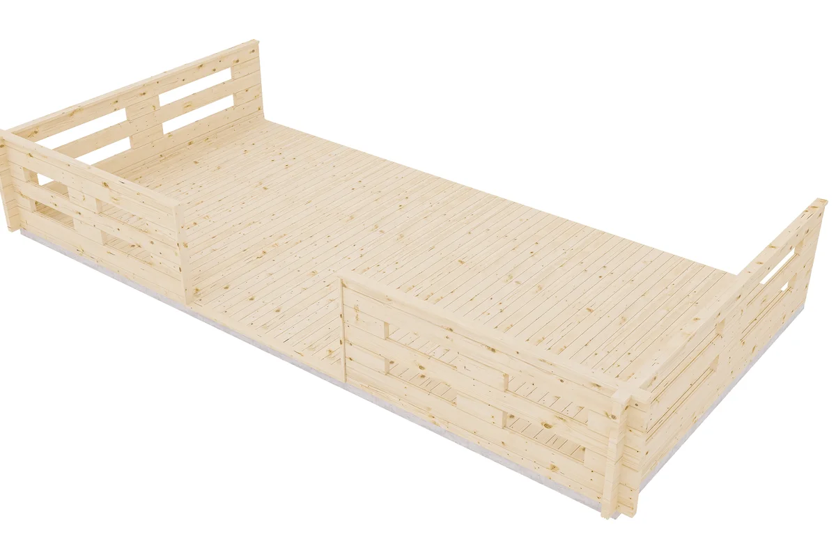 Терраса прямая 3×6 м